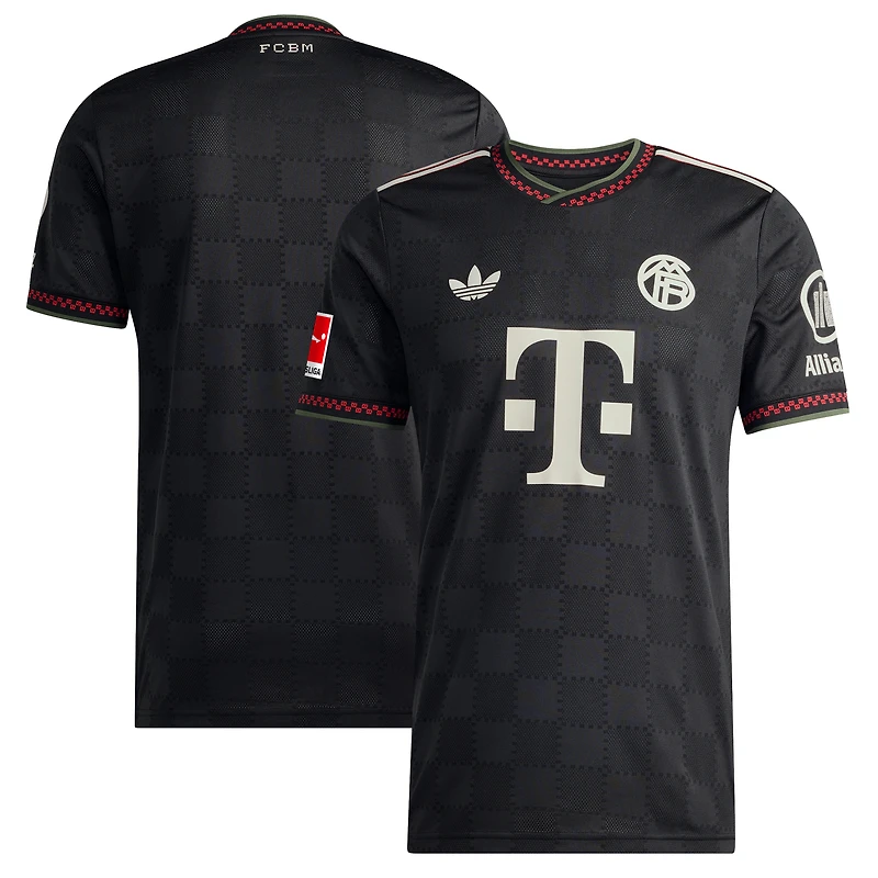 Men's adidas  Black Bayern Munich 2025/26 Third Authentic Jersey