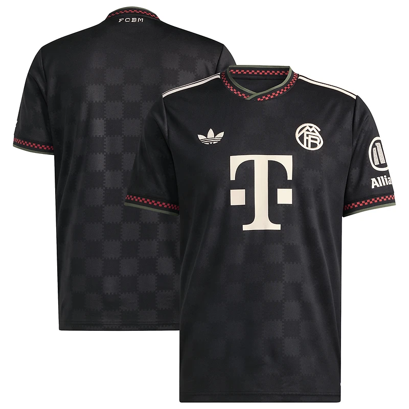 Maillot réplique noir adidas Bayern Munich 2025/26 pour homme