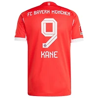 Maillot adidas Harry Kane rouge Bayern Munich 2025/26 domicile authentique pour homme