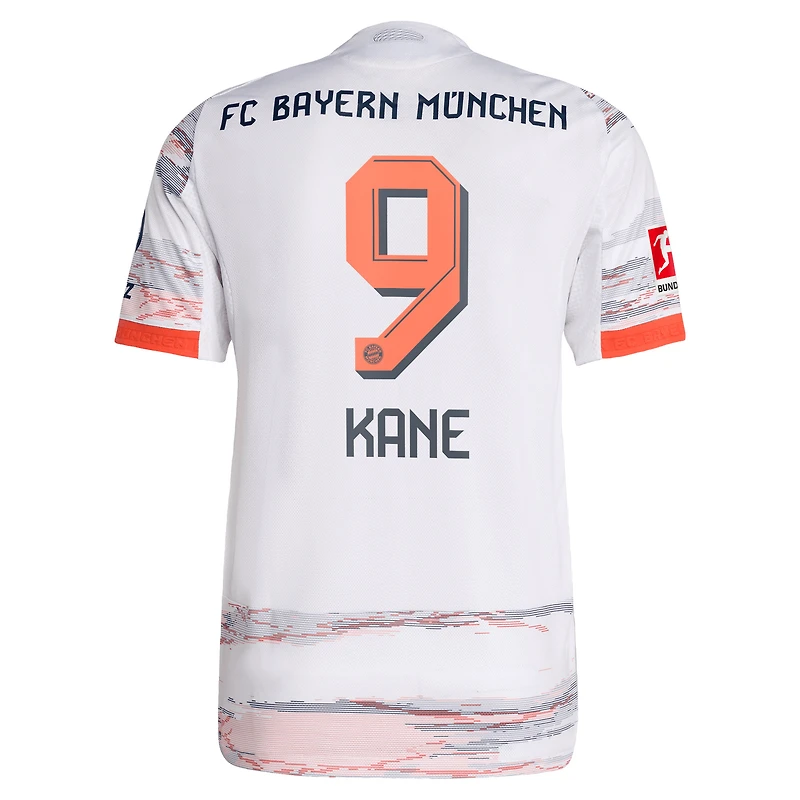 Men's adidas Harry Kane White Bayern Munich 2025/26 Away Authentic Player Jersey
