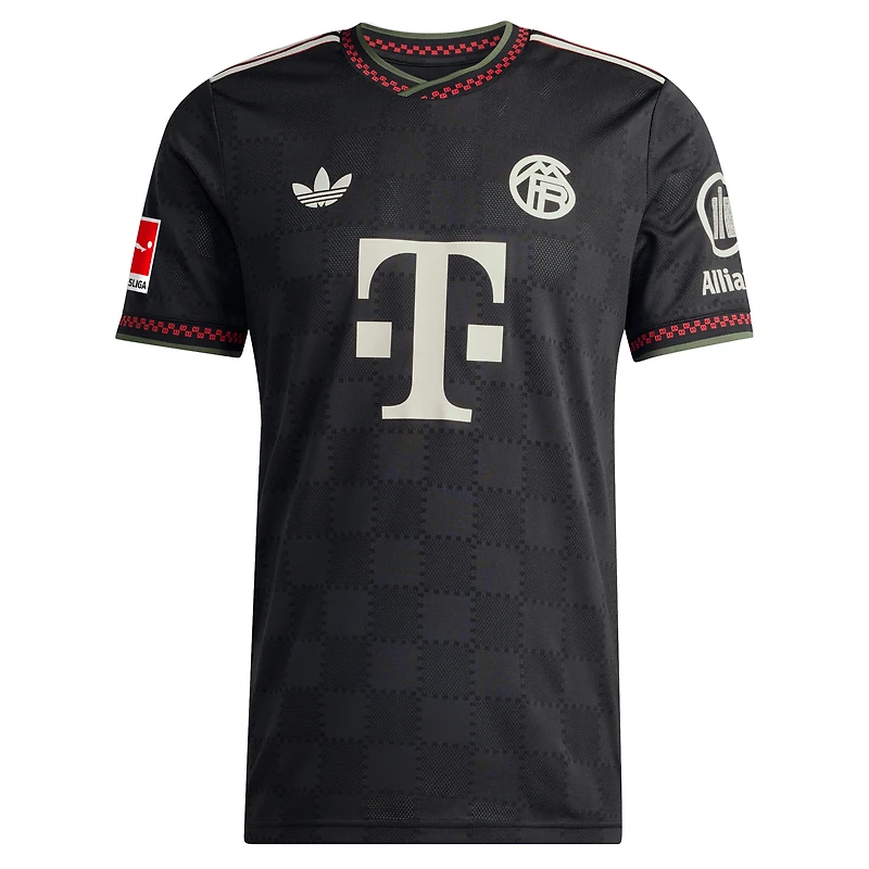 Men's adidas Jamal Musiala Black Bayern Munich 2025/26 Third Authentic Player Jersey