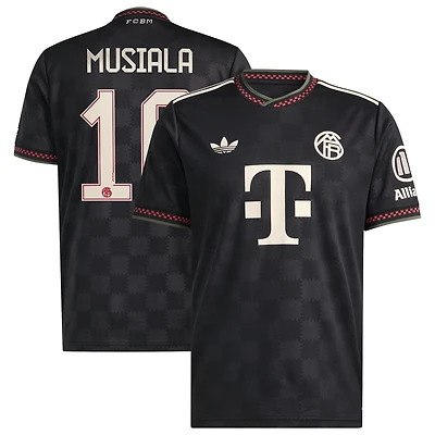 Maillot de joueur adidas Jamal Musiala noir Bayern Munich 2025/26 troisième réplique pour homme