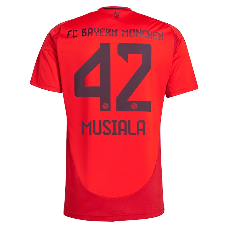 Men's adidas Jamal Musiala Red Bayern Munich 2024/25 Home Replica Player Jersey
