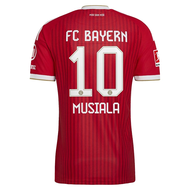 Men's adidas Jamal Musiala Red Bayern Munich 2026/27 Home On-Field Authentic Jersey
