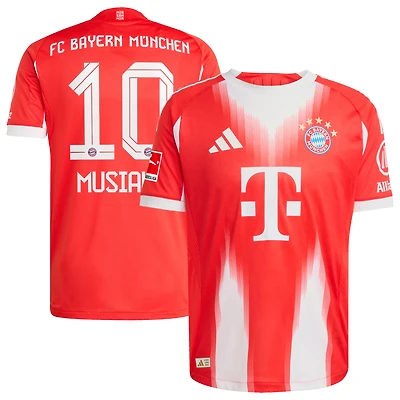 Maillot de joueur authentique adidas Jamal Musiala rouge Bayern Munich Domicile 2025/26 pour homme