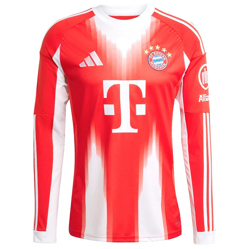 Men's adidas Jamal Musiala Red Bayern Munich Home 2025/26 Replica Long Sleeve Player Jersey
