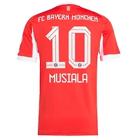 Men's adidas Jamal Musiala Red Bayern Munich Home 2025/26 Replica Player Jersey