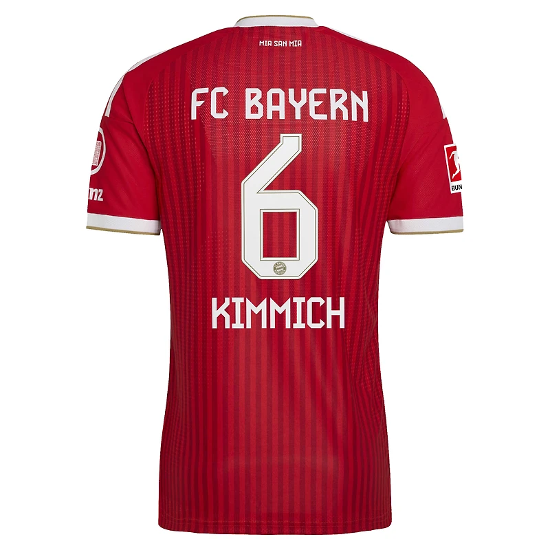 Maillot domicile authentique adidas Joshua Kimmich rouge Bayern Munich 2026/27 pour homme