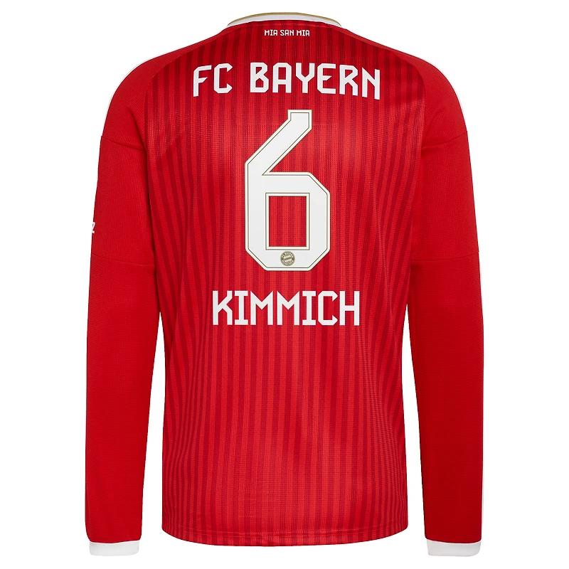 Men's adidas Joshua Kimmich Red Bayern Munich 2026/27 Home Replica Long Sleeve Jersey