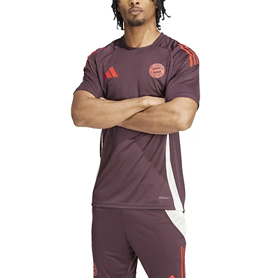 Maillot d'entraînement adidas Maroon Bayern Munich 2024/25 AEROREADY pour homme