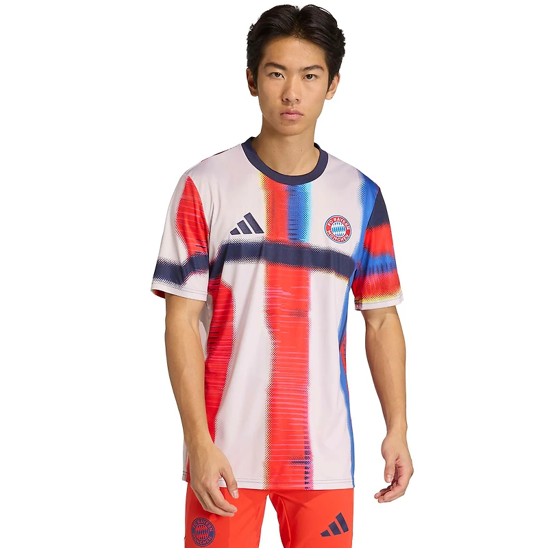 Maillot d'entraînement d'avant-match adidas Bayern Munich bleu marine 2025/26 pour homme