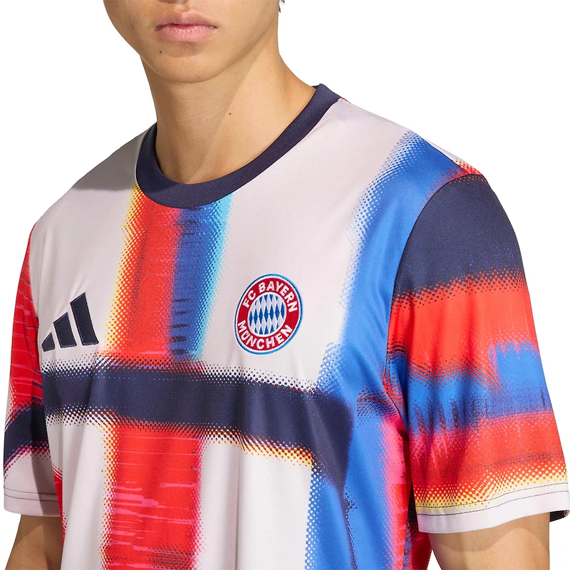 Maillot d'entraînement d'avant-match adidas Bayern Munich bleu marine 2025/26 pour homme