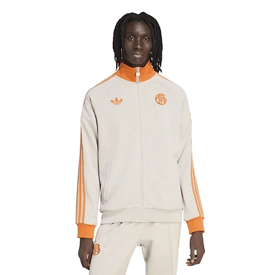 Veste de survêtement zippée adidas Originals grise Bayern Munich Culturewear pour homme