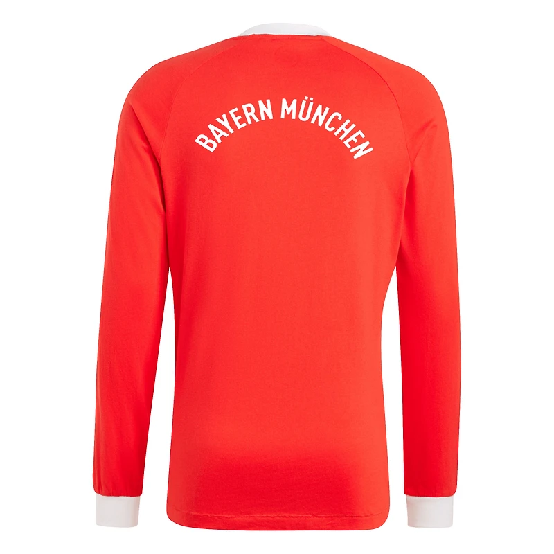 Men's adidas Originals Red Bayern Munich Energy Drop '70s Long Sleeve Jersey
