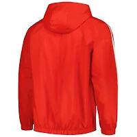 Coupe-vent raglan entièrement zippé adidas Bayern Munich 2023/24 DNA pour homme rouge