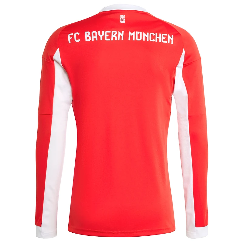 Men's adidas Red Bayern Munich 2025/26 Home Replica Long Sleeve Jersey