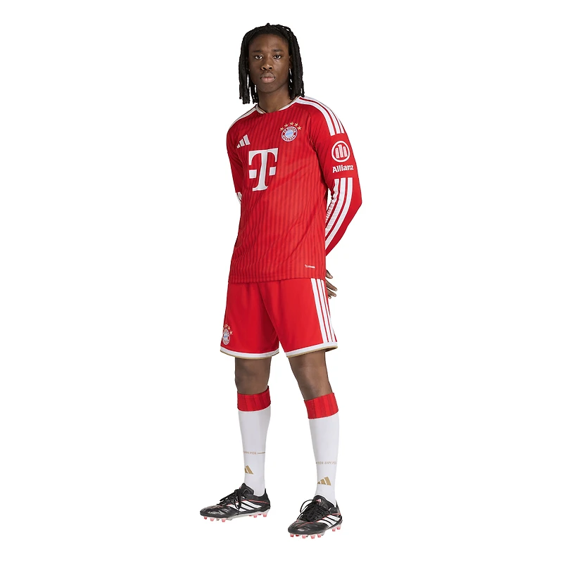 Maillot domicile réplique à manches longues adidas rouge Bayern Munich 2026/27 pour homme