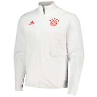 Veste Homme Adidas Bayern Munich 2023/24 Anthem Full-Zip Blanc