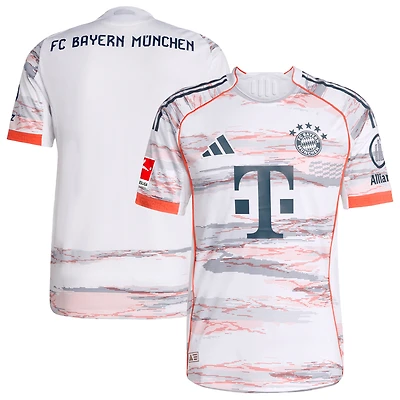 Men's adidas  White Bayern Munich 2025/26 Away Authentic Jersey