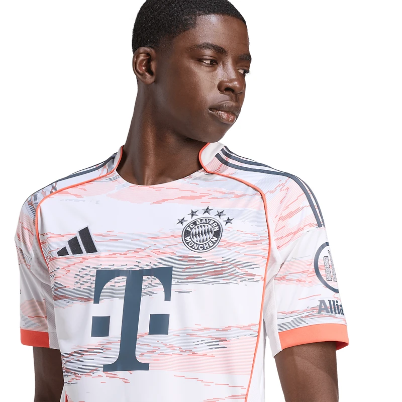 Maillot réplique extérieur blanc adidas Bayern Munich 2025/26 pour homme