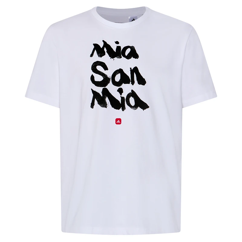 Men's adidas White Bayern Munich Chinese Calligraphy T-Shirt