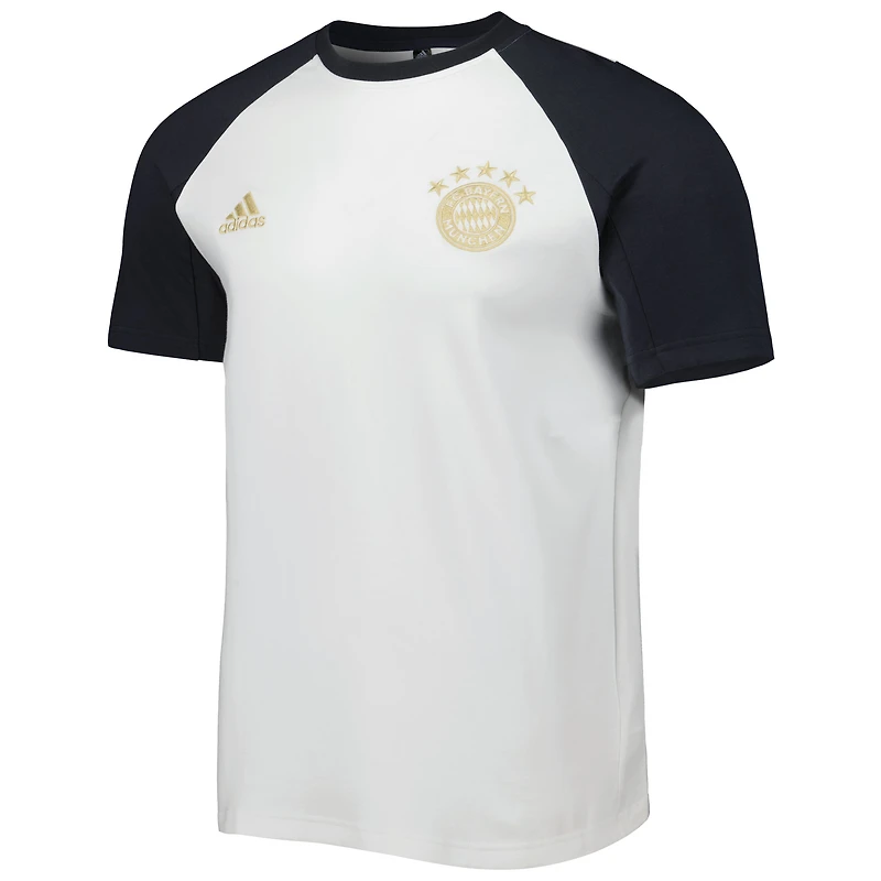 T-shirt de voyage raglan adidas Bayern Munich blanc pour homme