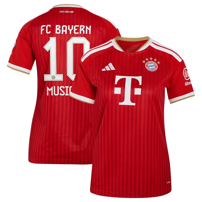 Maillot adidas femme Jamal Musiala rouge Bayern Munich 2026/27 domicile réplique