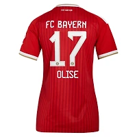 Maillot réplique domicile rouge Bayern Munich 2026/27 pour femme, adidas Michael Olise
