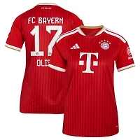 Maillot réplique domicile rouge Bayern Munich 2026/27 pour femme, adidas Michael Olise