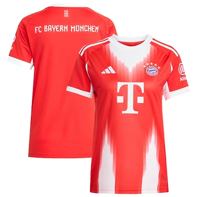 Women's adidas Red Bayern Munich 2025/26 Home Replica Jersey