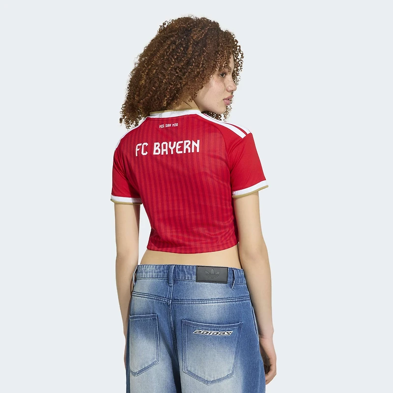Women's adidas Red Bayern Munich 2026/27 Home Replica Cropped Jersey
