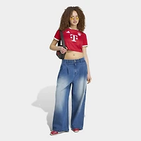 Women's adidas Red Bayern Munich 2026/27 Home Replica Cropped Jersey