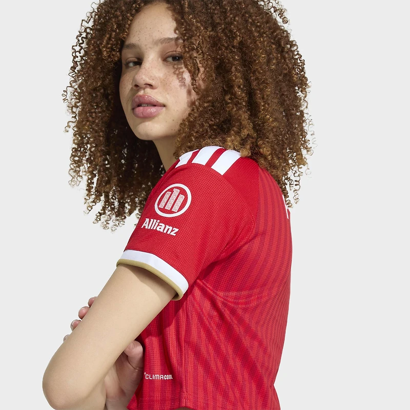 Women's adidas Red Bayern Munich 2026/27 Home Replica Cropped Jersey