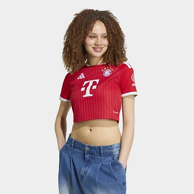Women's adidas Red Bayern Munich 2026/27 Home Replica Cropped Jersey