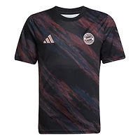 Youth adidas  Black Bayern Munich 2025/26 Pre-Match AEROREADY Top