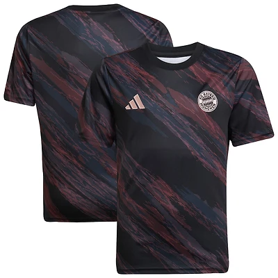 Youth adidas  Black Bayern Munich 2025/26 Pre-Match AEROREADY Top