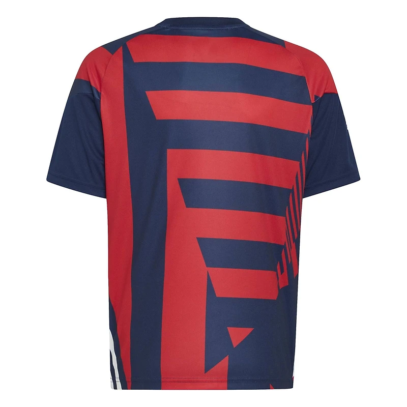 Youth adidas  Blue/Red Bayern Munich 2026/27 Pre-Match Home Training Jersey