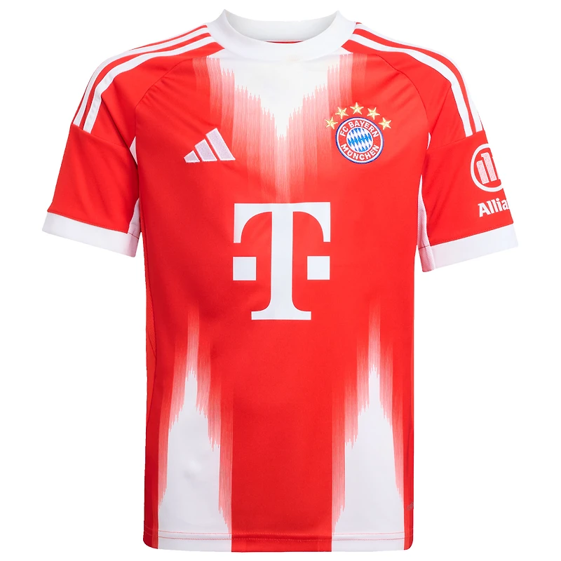 Maillot adidas Harry Kane rouge pour enfant du Bayern Munich 2025/26 Domicile