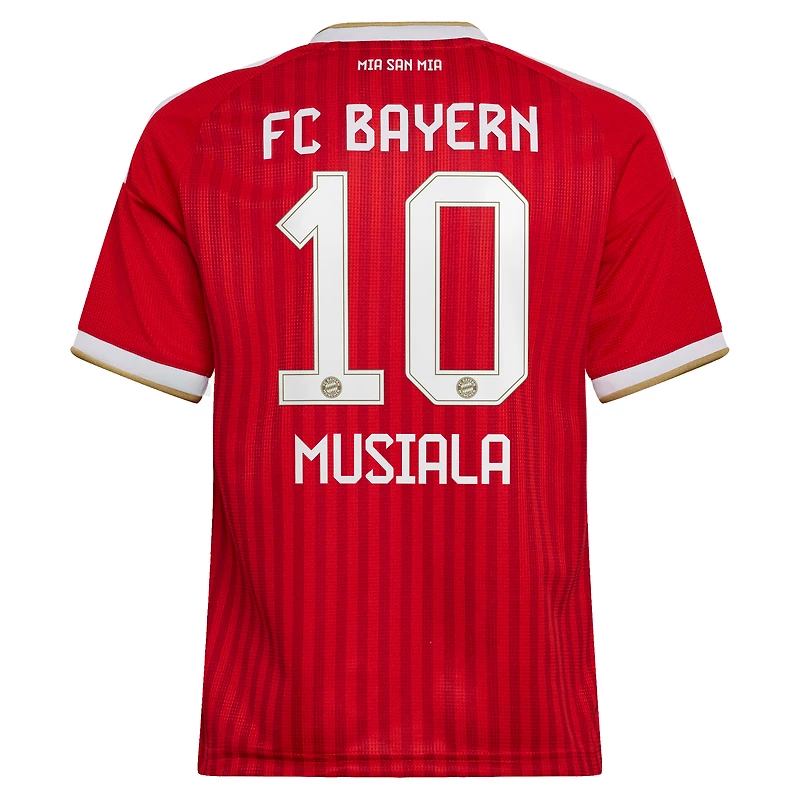 Youth adidas Jamal Musiala Red Bayern Munich 2026/27 Home Replica Jersey