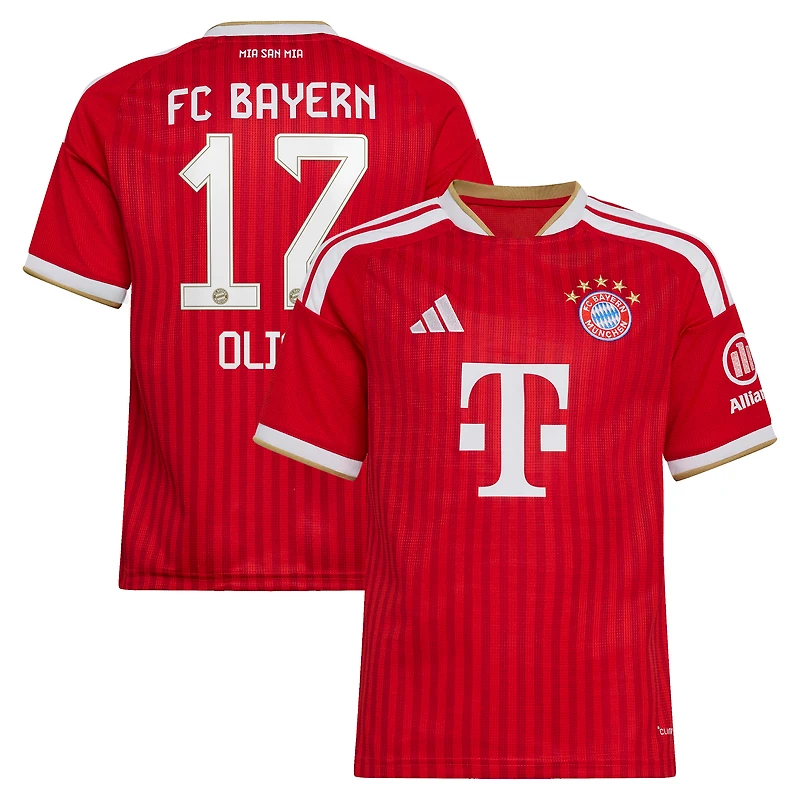 Youth adidas Michael Olise Red Bayern Munich 2026/27 Home Replica Jersey