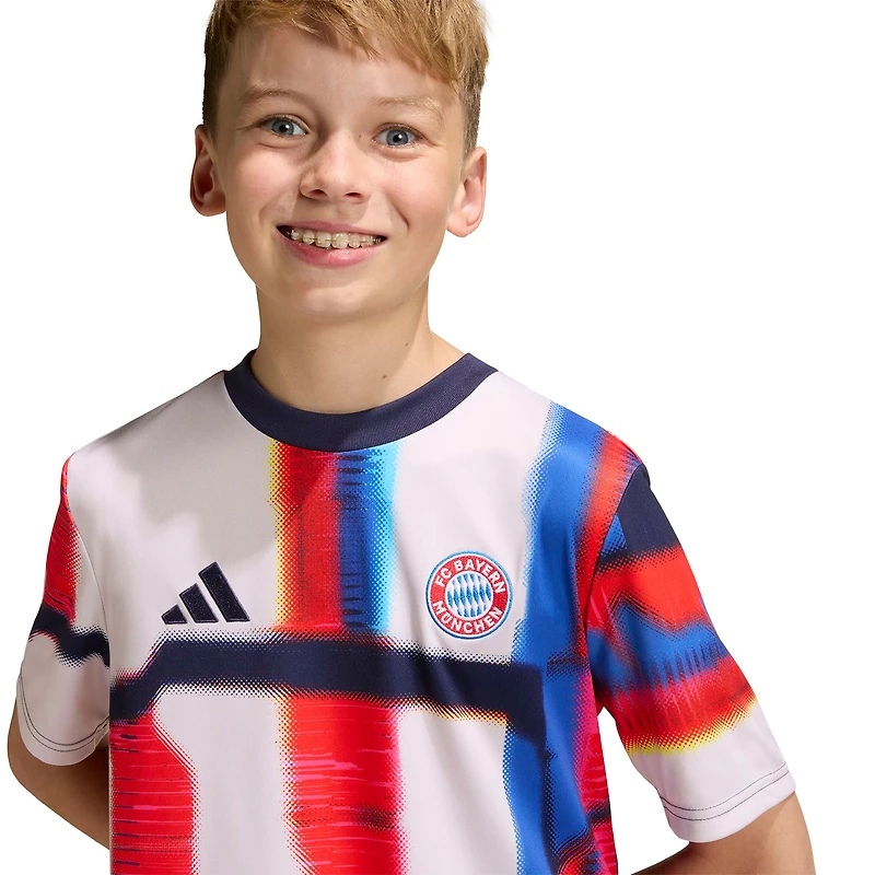 Youth adidas Navy Bayern Munich 2025/26 Pre-Match Training Jersey