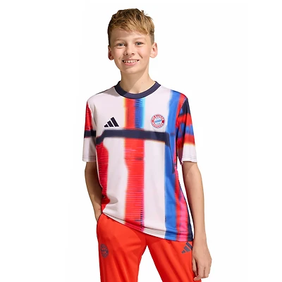 Maillot d'entraînement d'avant-match adidas Bayern Munich bleu marine 2025/26 pour jeunes