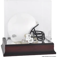 Étui pour mini casque Baylor Bears avec logo en acajou et dos miroir