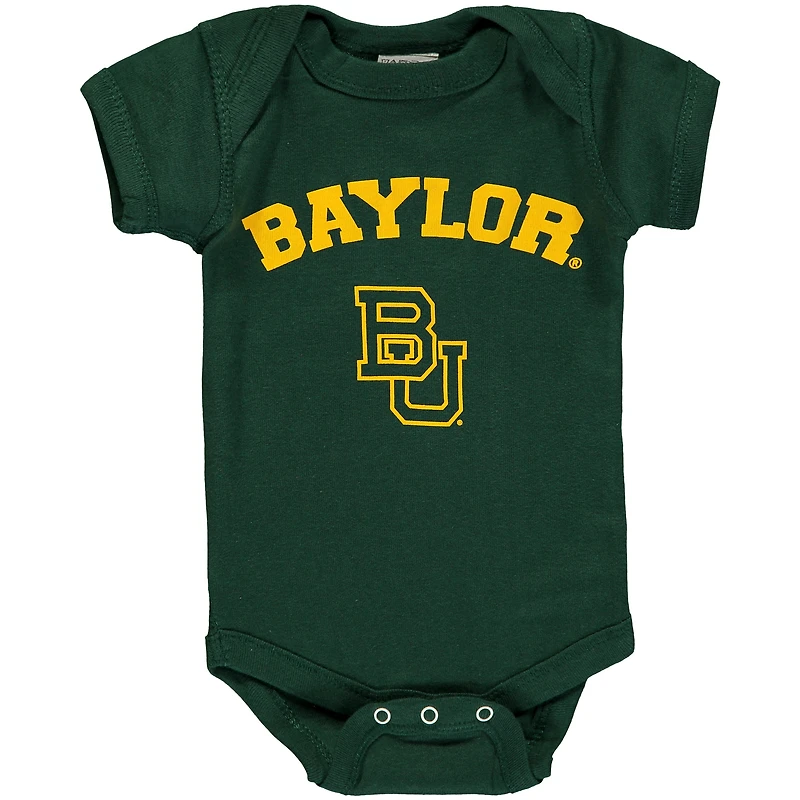 Infant Green Baylor Bears Arch Logo Bodysuit