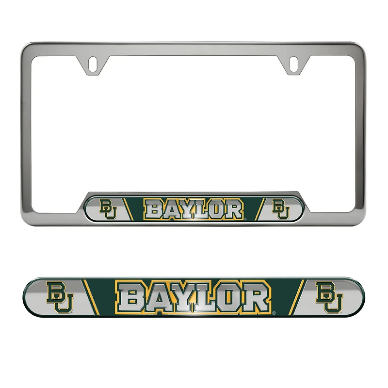 Cadre de plaque d'immatriculation en relief des Baylor Bears