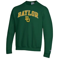 Men's Champion  Green Baylor Bears Arch Over Logo Pullover Sweatshirt