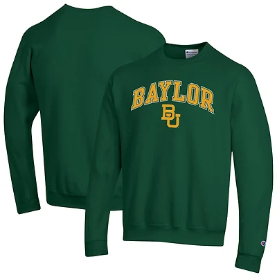 Men's Champion  Green Baylor Bears Arch Over Logo Pullover Sweatshirt