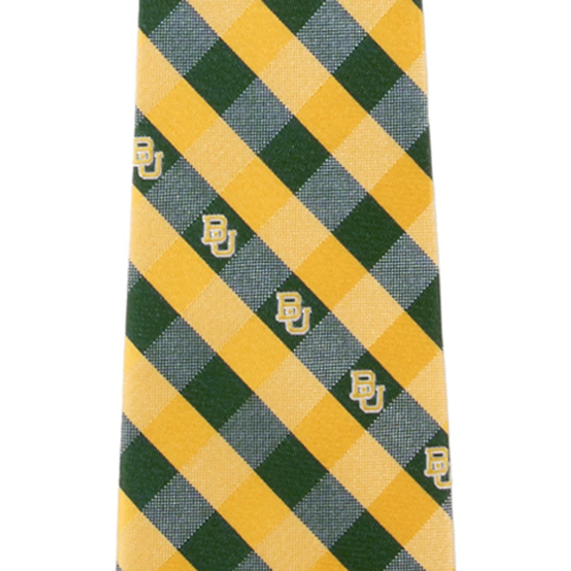 Men's Baylor Bears Woven Polyester Check Tie