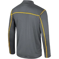 Men's Colosseum Black Baylor Bears Cameron Quarter-Zip Windshirt