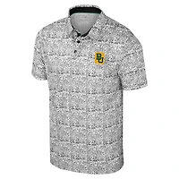 Polo noir à imprimé intégral Colosseum Baylor Bears pour homme
